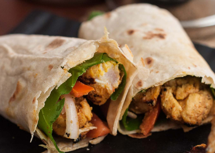 Ally’s Curry Palace & Desserts Stirling Chicken-Tikka-Wrap